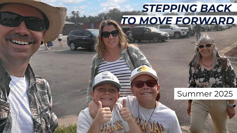 Sometimes the best way to move forward is to take a step back. Updates on the bus, the ministry, and our summer furlough.